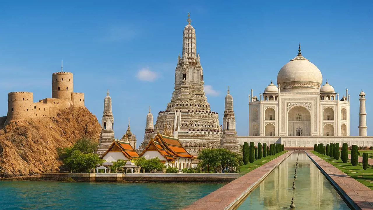 معروف‌ترین جاذبه‌های گردشگری سه کشور توریستی آسیا