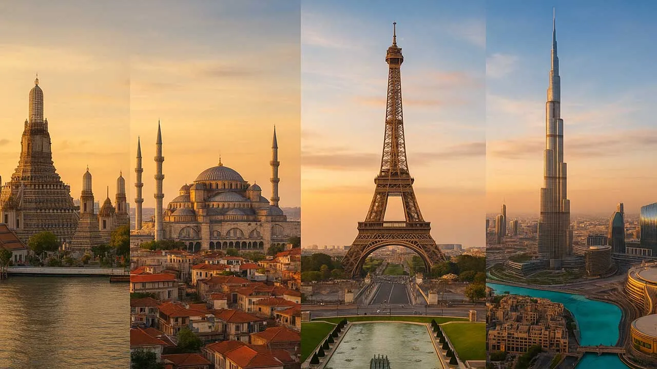 توریستی ترین شهرهای دنیا 2025