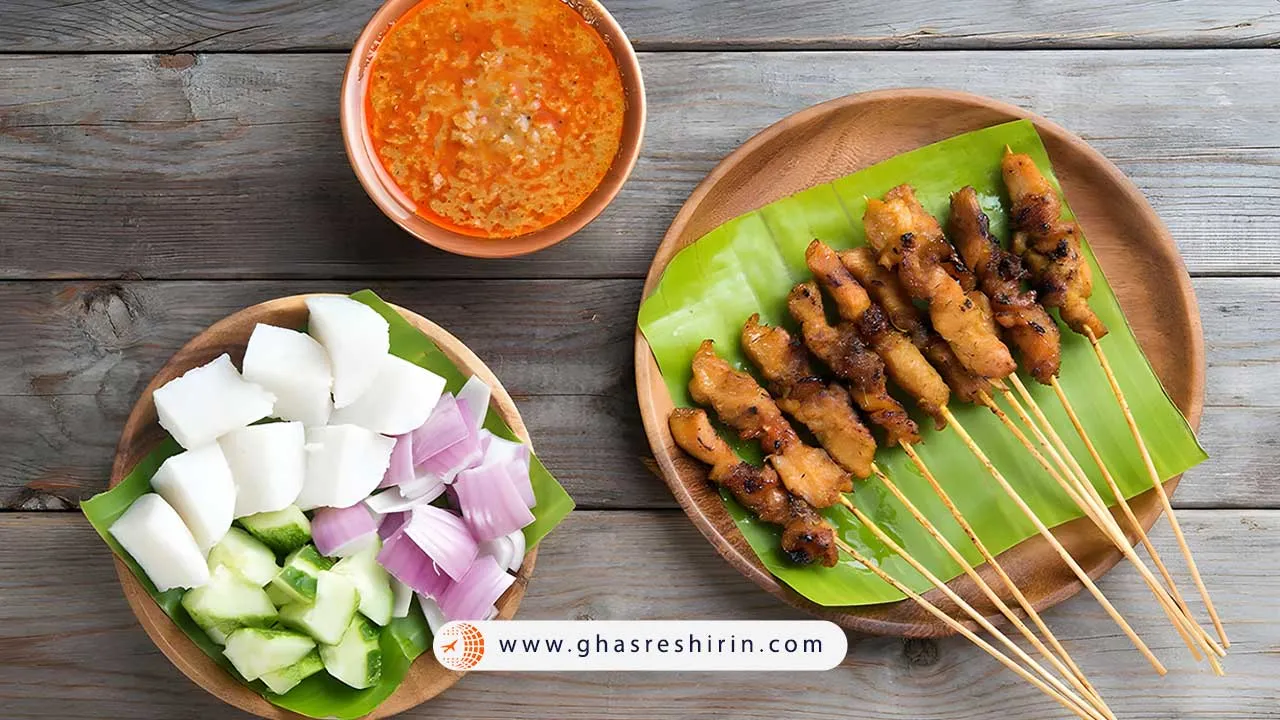 ساتای (Satay) یکی از غذاهای معروف لنکاوی
