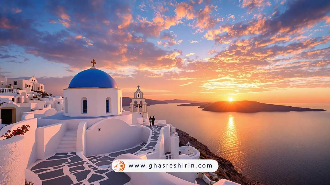 سانتورینی زیباترین جزیره یونان