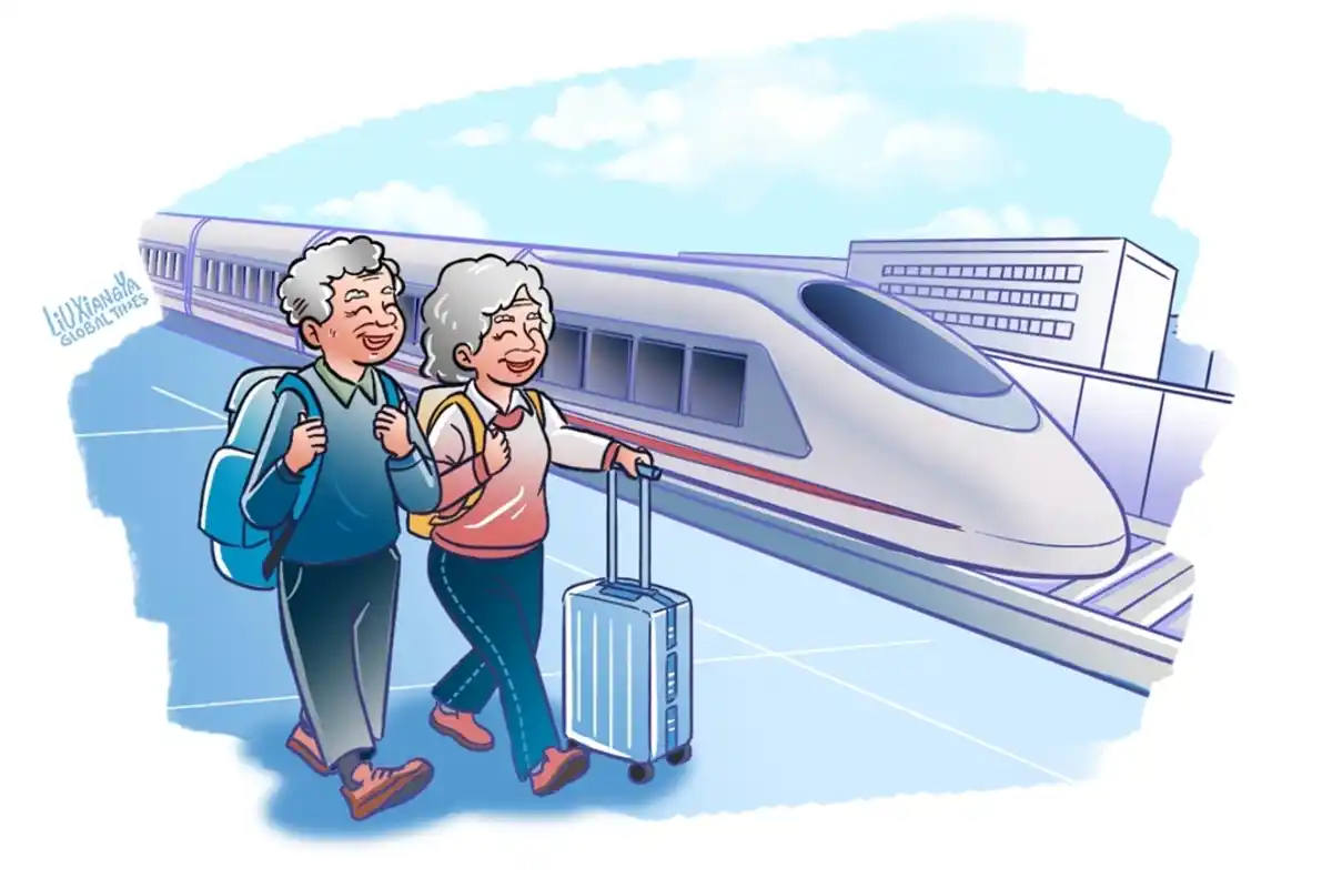 Silver Haired Trains Reveal Care For Elderly