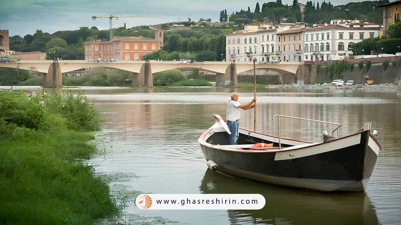 رود آرنو (Arno River in Florence)