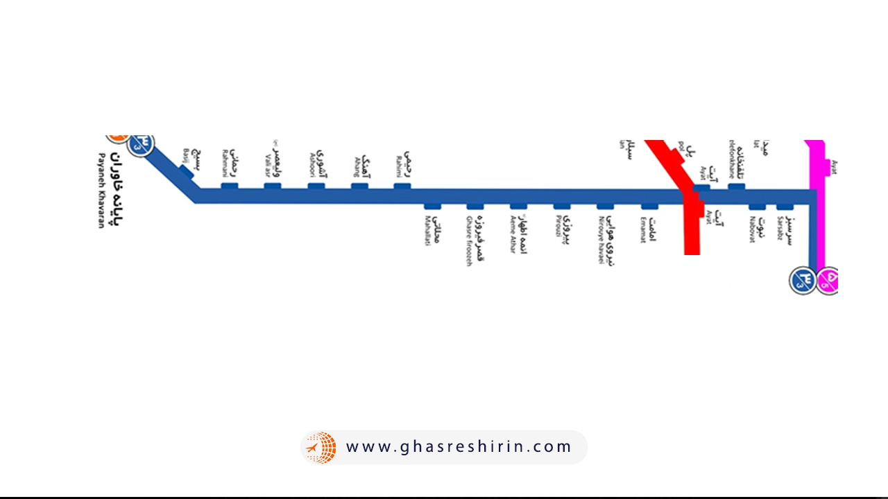 خط 3 بی ار تی تهران