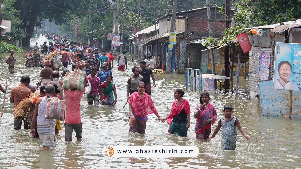 وقوع سیل در هند