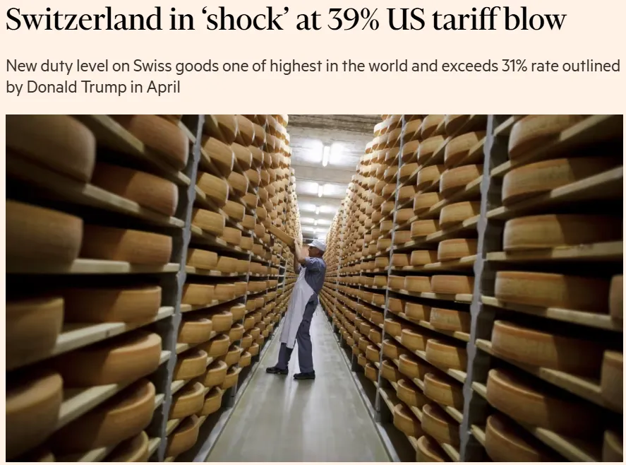 Switzerlands Tariff Shock The 39 Us Hit No One Saw Coming