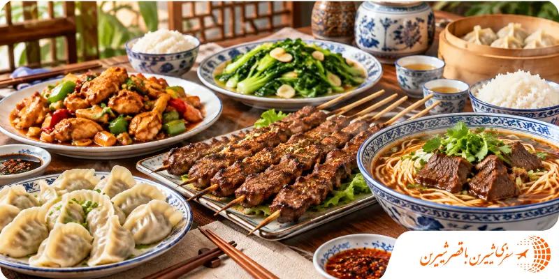 عذاهای حلال چینی