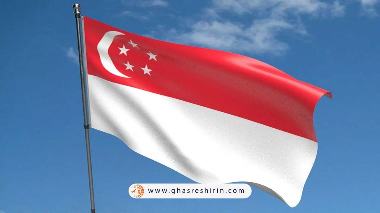 پرچم کشور سنگاپور (Singapore)