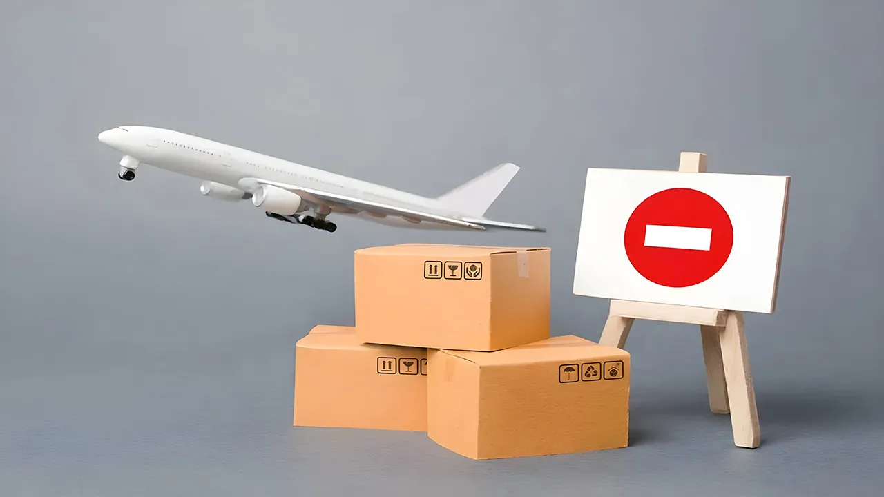 وسایل ممنوعه در هواپیما