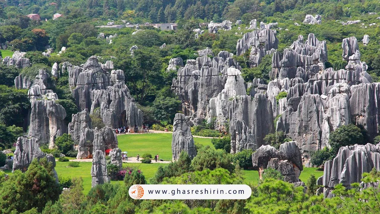 جنگل سنگی شیلین (Shilin Stone Forest) یکی از بهترین جنگل های چین