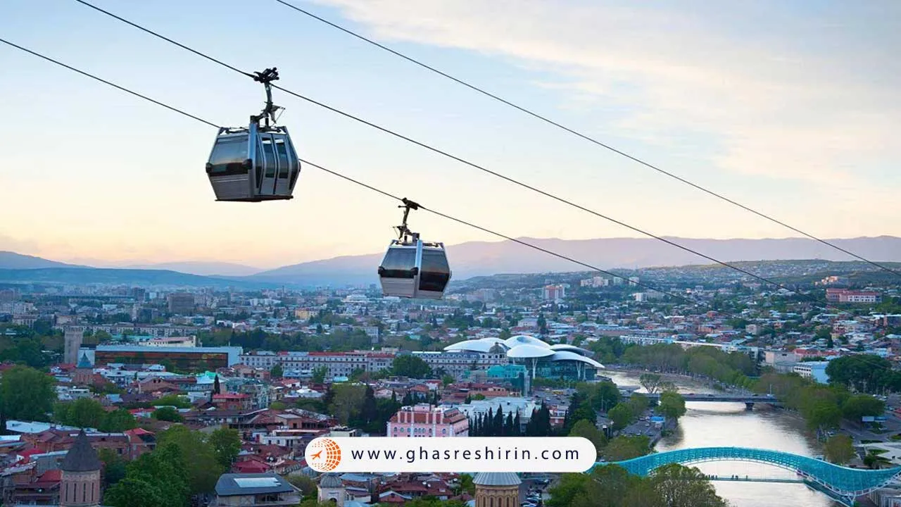 تله کابین تفلیس Tbilisi Cable Car از جاذبه های دیدنی گرجستان