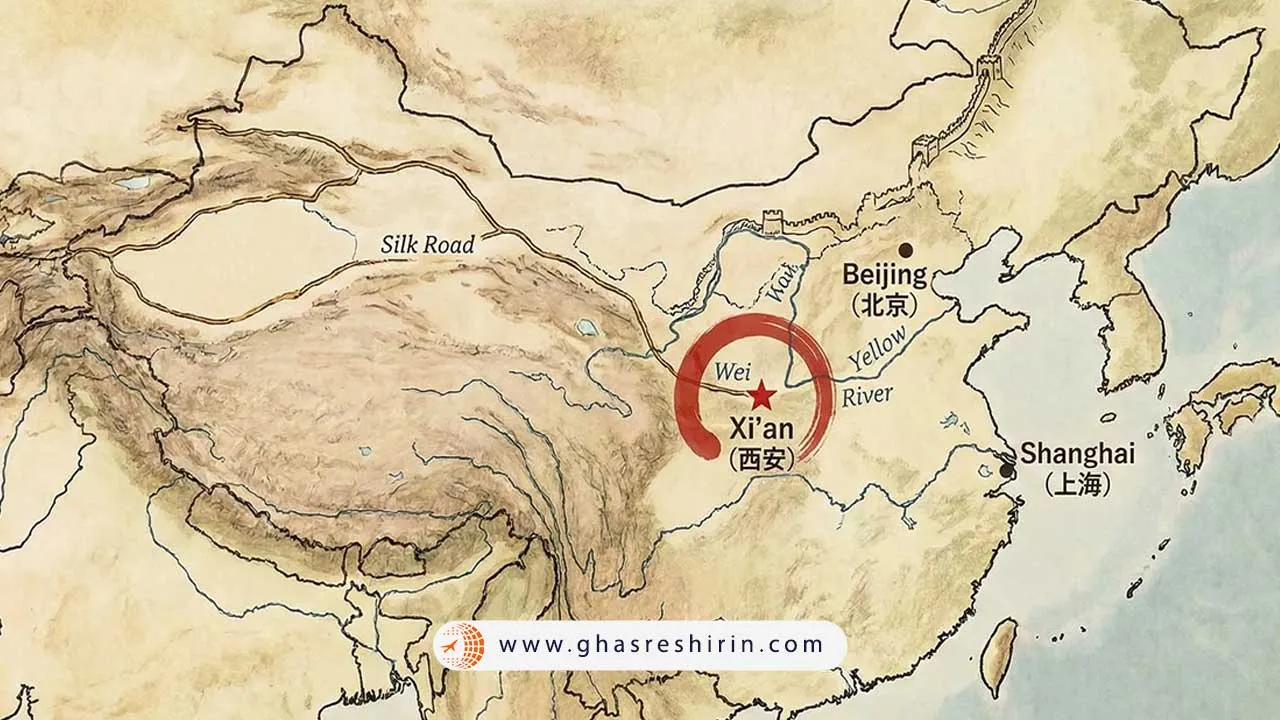 Xian China On The Map