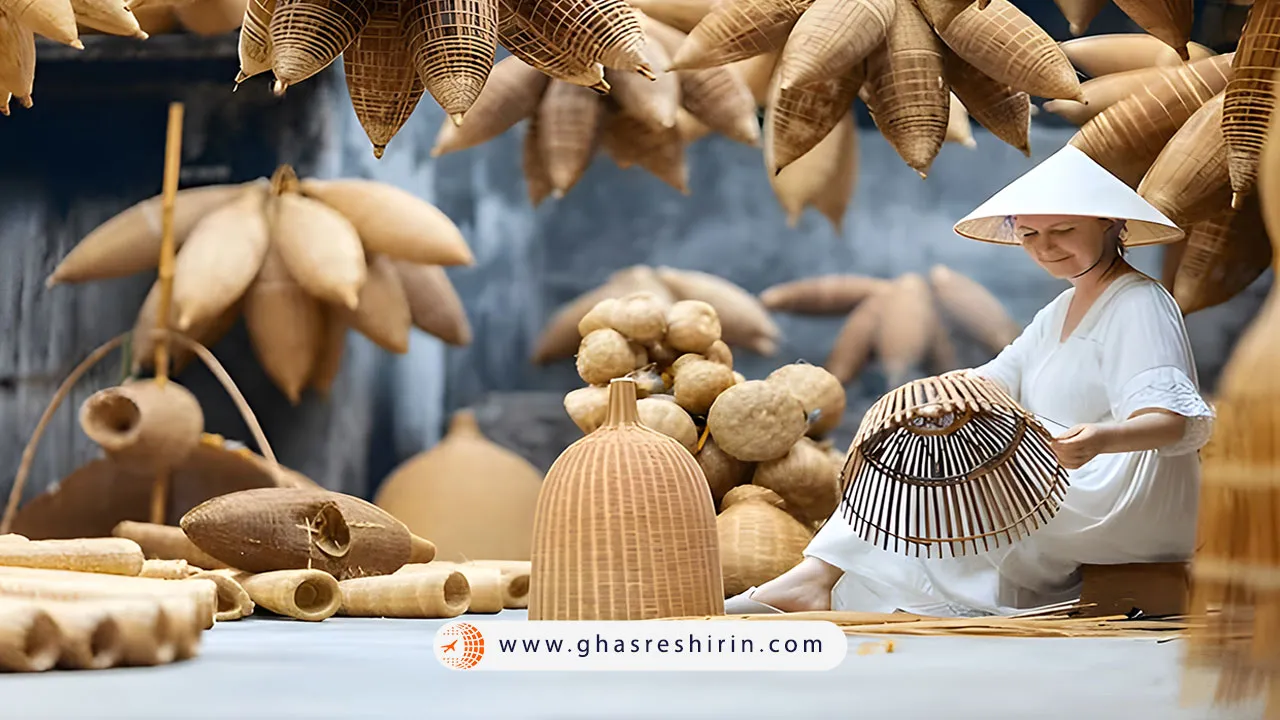 صنایع دستی بامبو و چوبی
