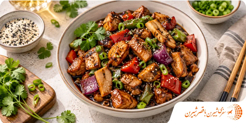 بادمجان سیچوان Sichuan Eggplant