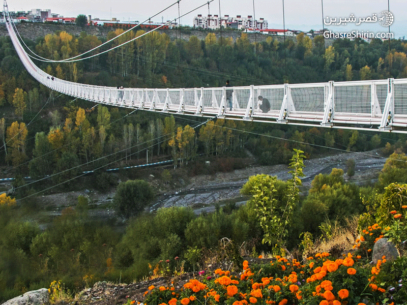 جاذبه های اردبیل پل معلق مشگین شهر