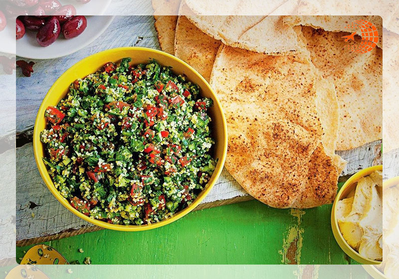 غذاهای دبی | سالاد تبوله 