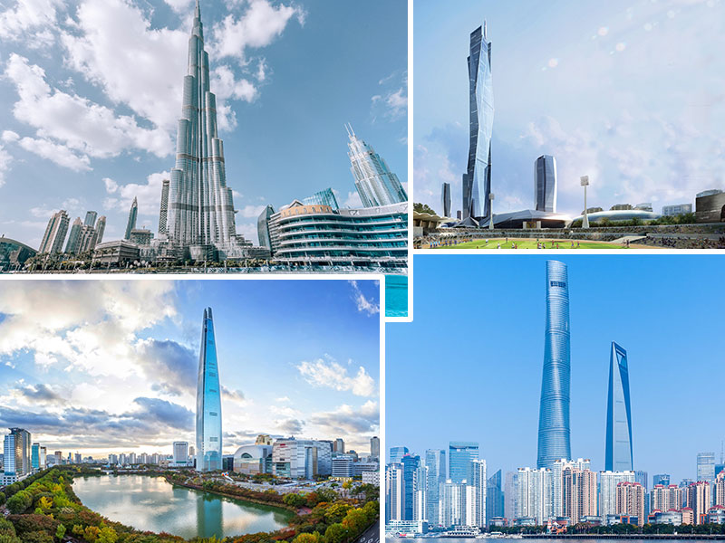 بلندترین برج های جهان کدامند؟