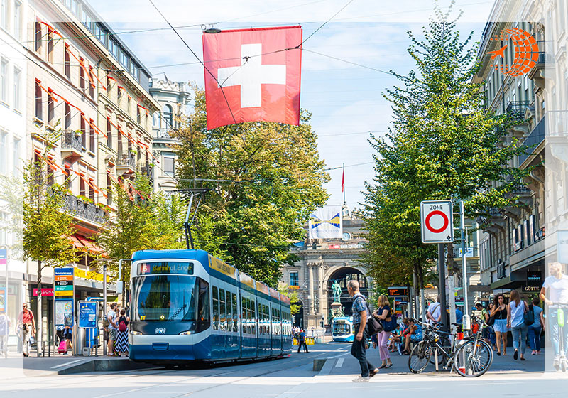 خیابان بانهوف‌اشتراسه Bahnhofstrasse