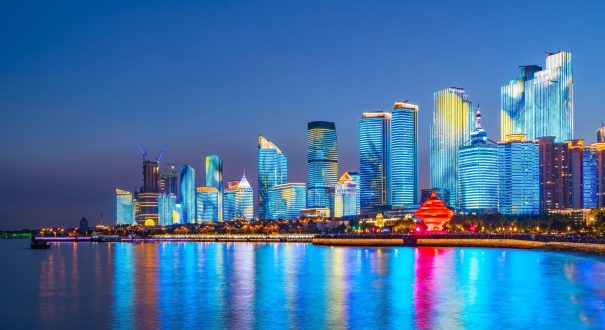 QINGDAO-3 نمای شب شهر چینگ دائو