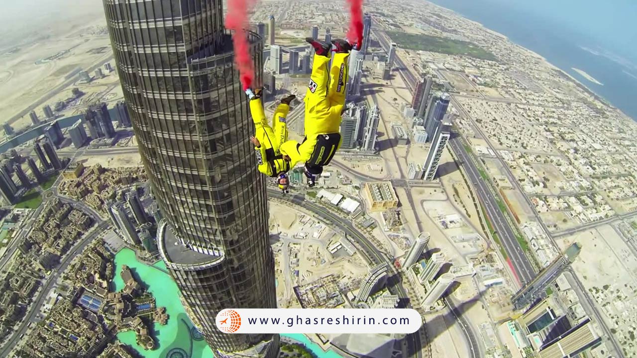 برج خلیفه از بالا