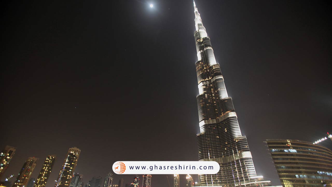 برج خلیفه در شب