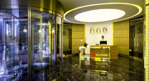 هتل میلینیوم پلازا داون تاون دبی (Millennium Plaza Downtown Hotel) ورودی هتل میلینیوم پلازا داون تاون دبی
