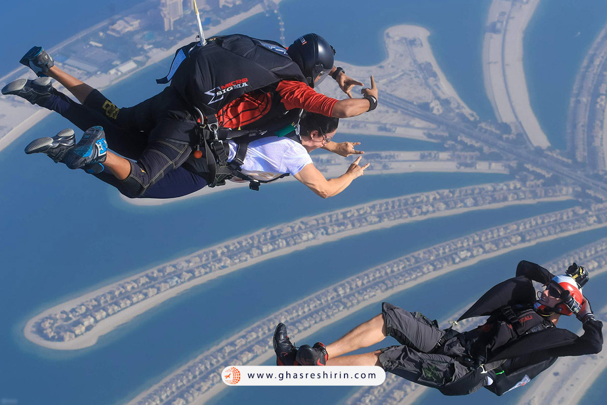 چتر بازی دبی