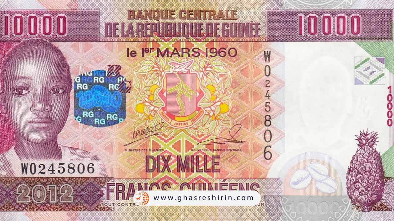 فرانک گینه در میان پول های بی ارزش دنیا