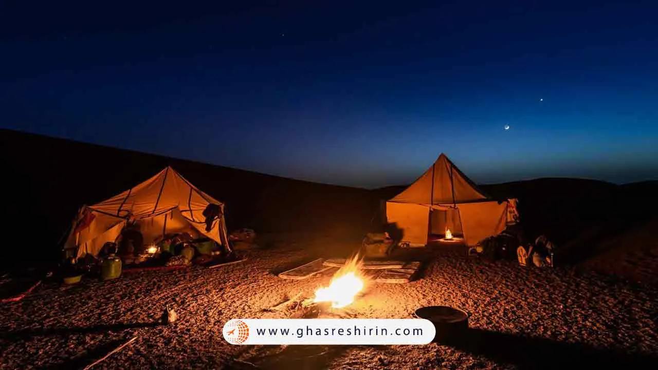 دشت کویر و تجربه کمپینگ شبانه