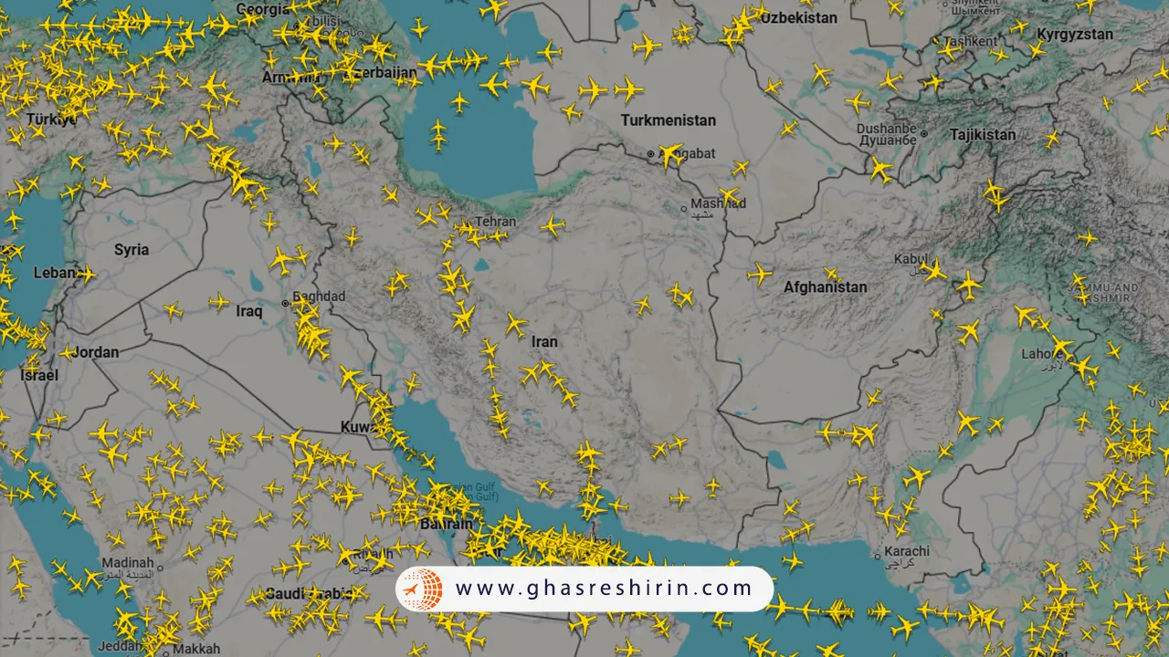 وضعیت آسمان ایران