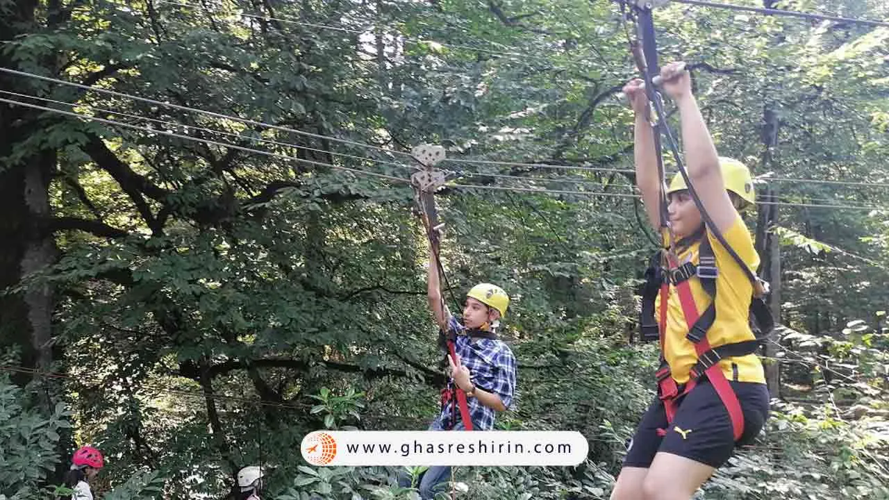 زیپ لاین نمک آبرود